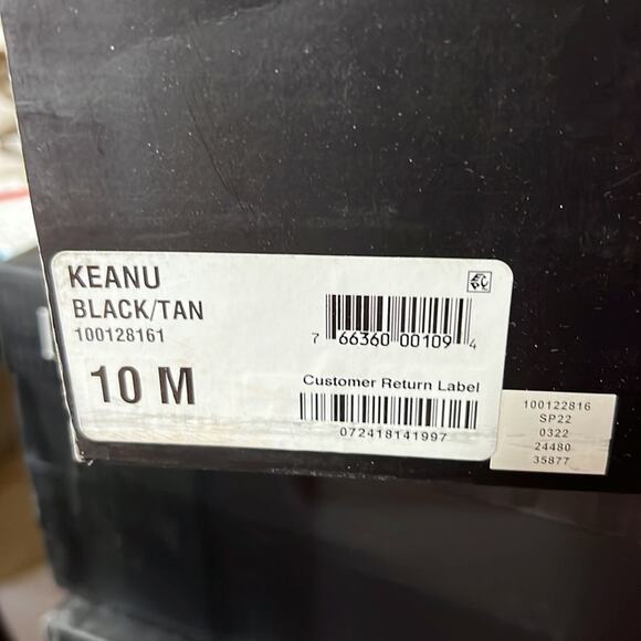 INC International Concepts Men's Keanu High Top Sneakers - Black/Tan - 10 New - Picture 8 of 8